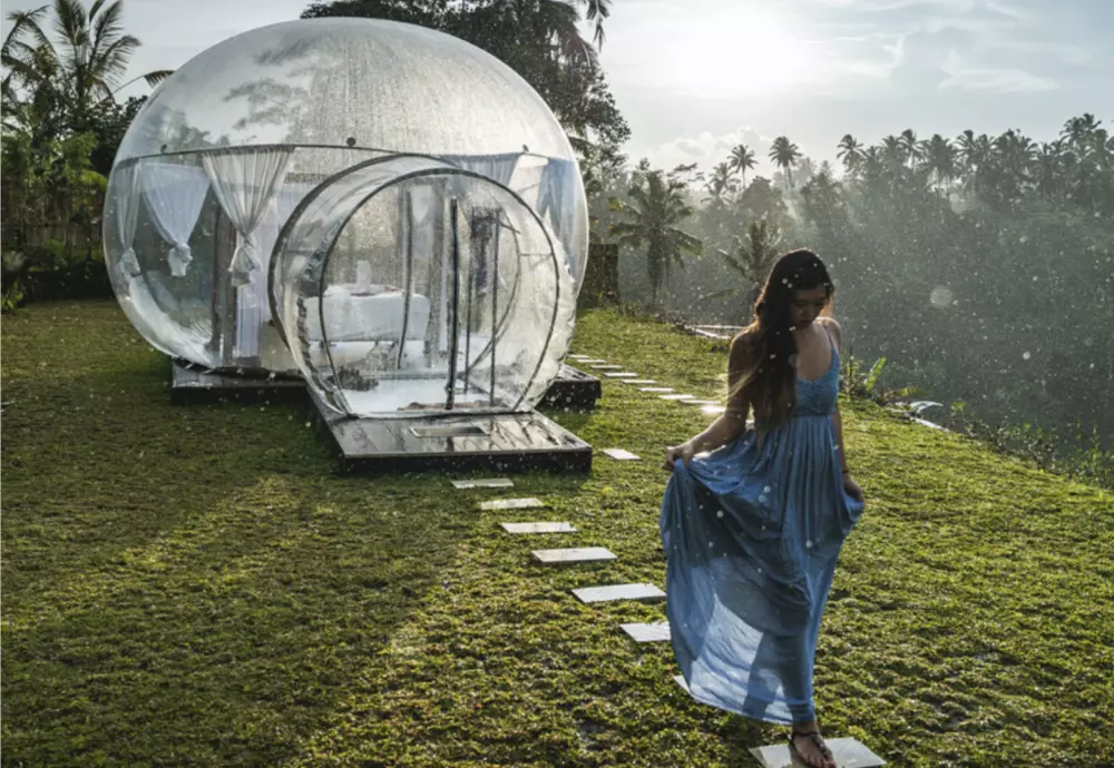 lawn bubble tent